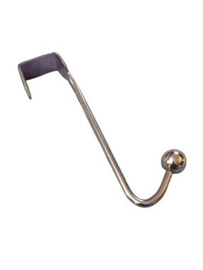 Silver Over-the-Door Hook – Heavy Duty Metal Organizer | Modern Design